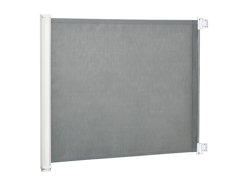 Barrera de seguridad gris 115x5.5x82.5 cm PawHut