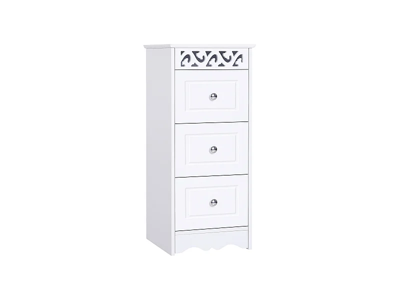 Armario de almacenamiento blanco 29,8x29,8x68,5cm HOMCOM