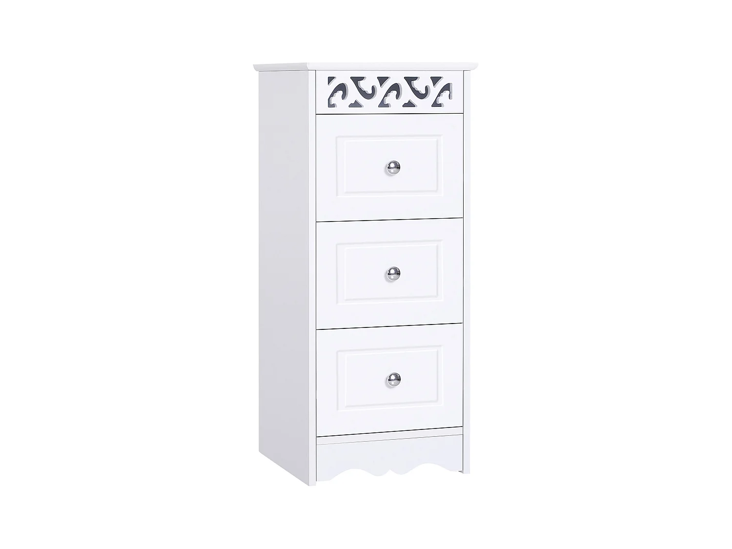 Armario de almacenamiento blanco 29,8x29,8x68,5cm HOMCOM