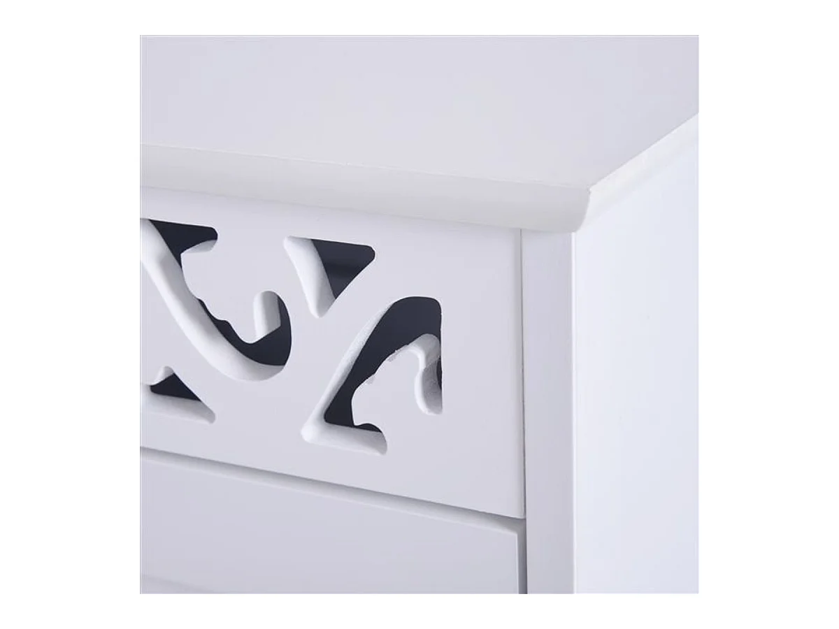 Armario de almacenamiento blanco 29,8x29,8x68,5cm HOMCOM