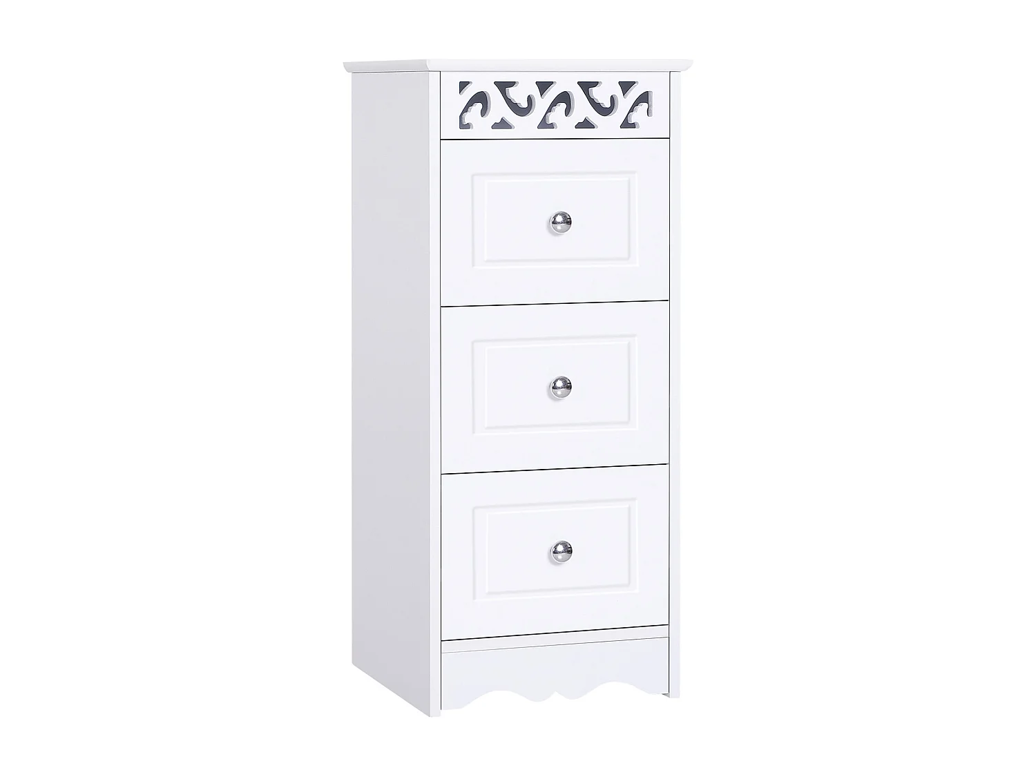 Armario de almacenamiento blanco 29,8x29,8x68,5cm HOMCOM
