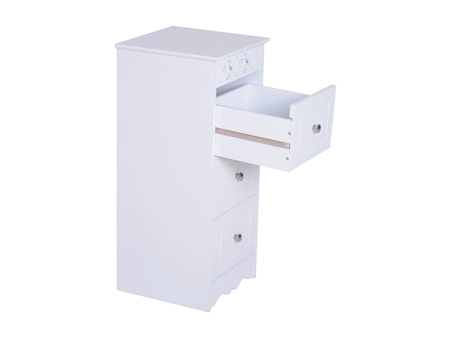 Armario de almacenamiento blanco 29,8x29,8x68,5cm HOMCOM