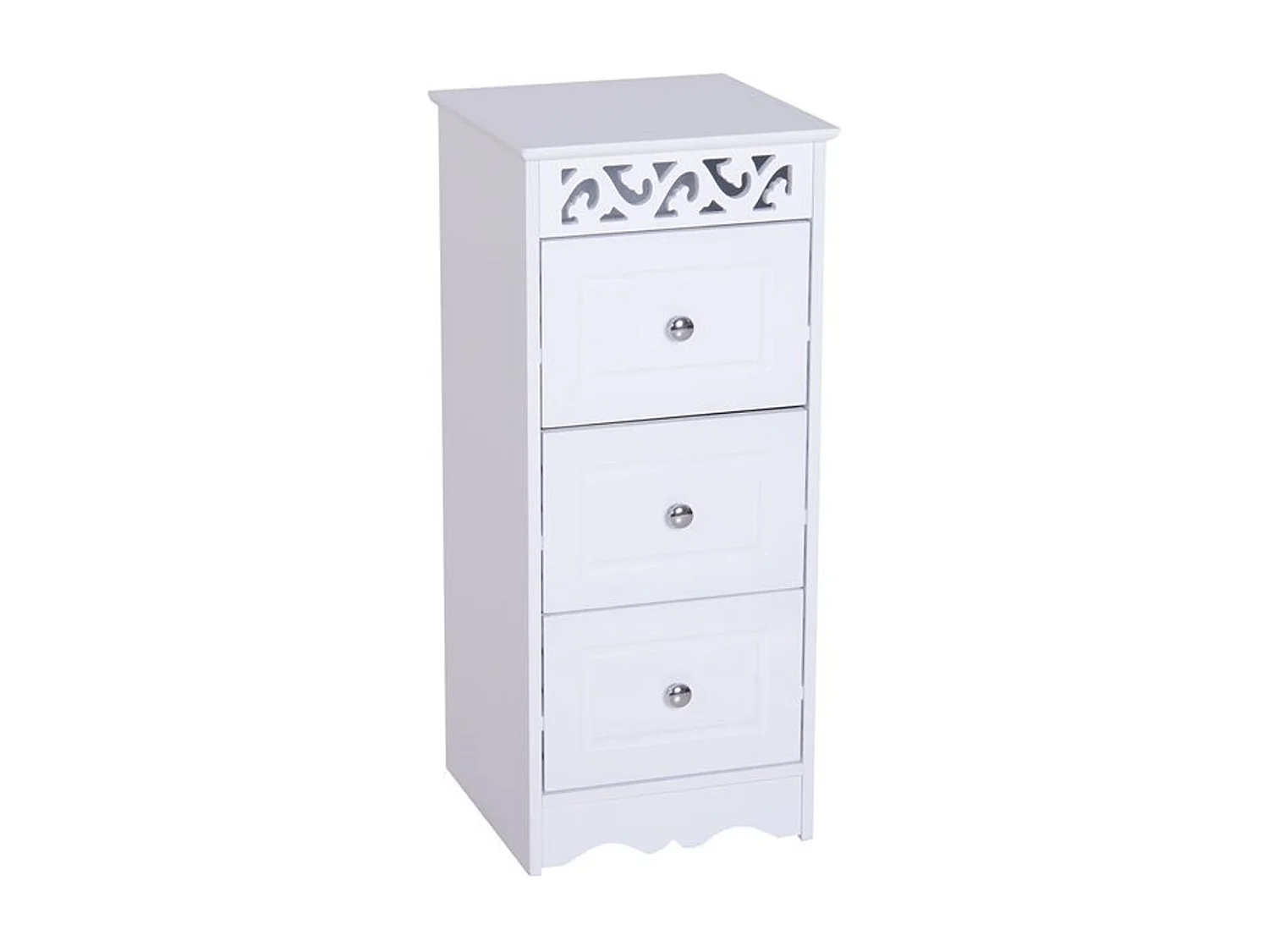 Armario de almacenamiento blanco 29,8x29,8x68,5cm HOMCOM