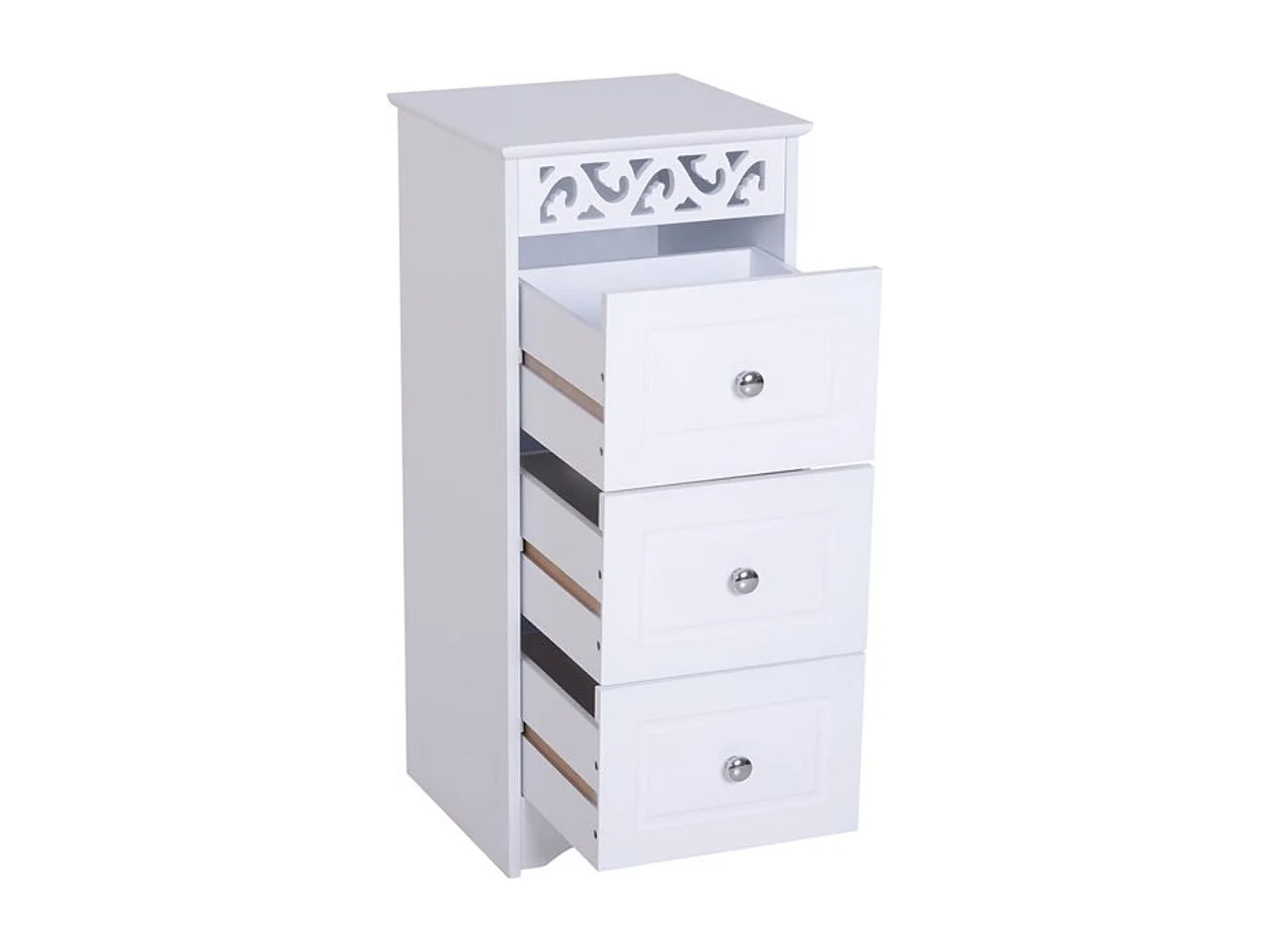 Armario de almacenamiento blanco 29,8x29,8x68,5cm HOMCOM