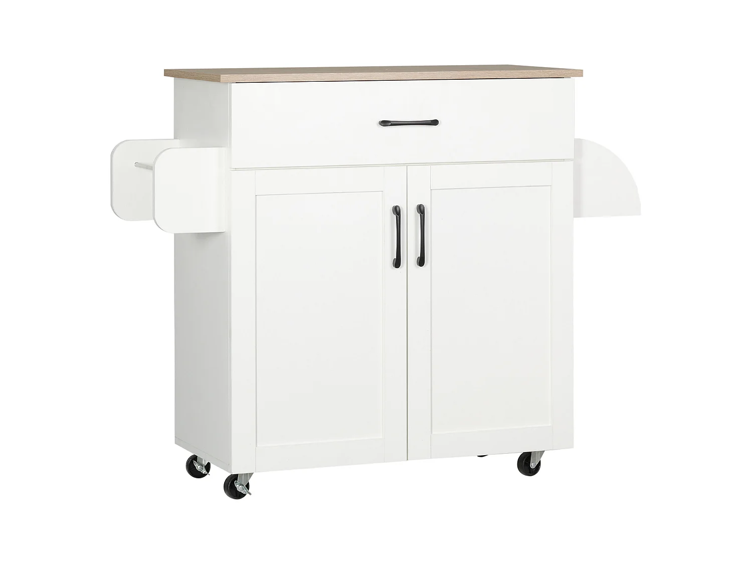 Carro de cocina blanco 105x36x85 cm HOMCOM
