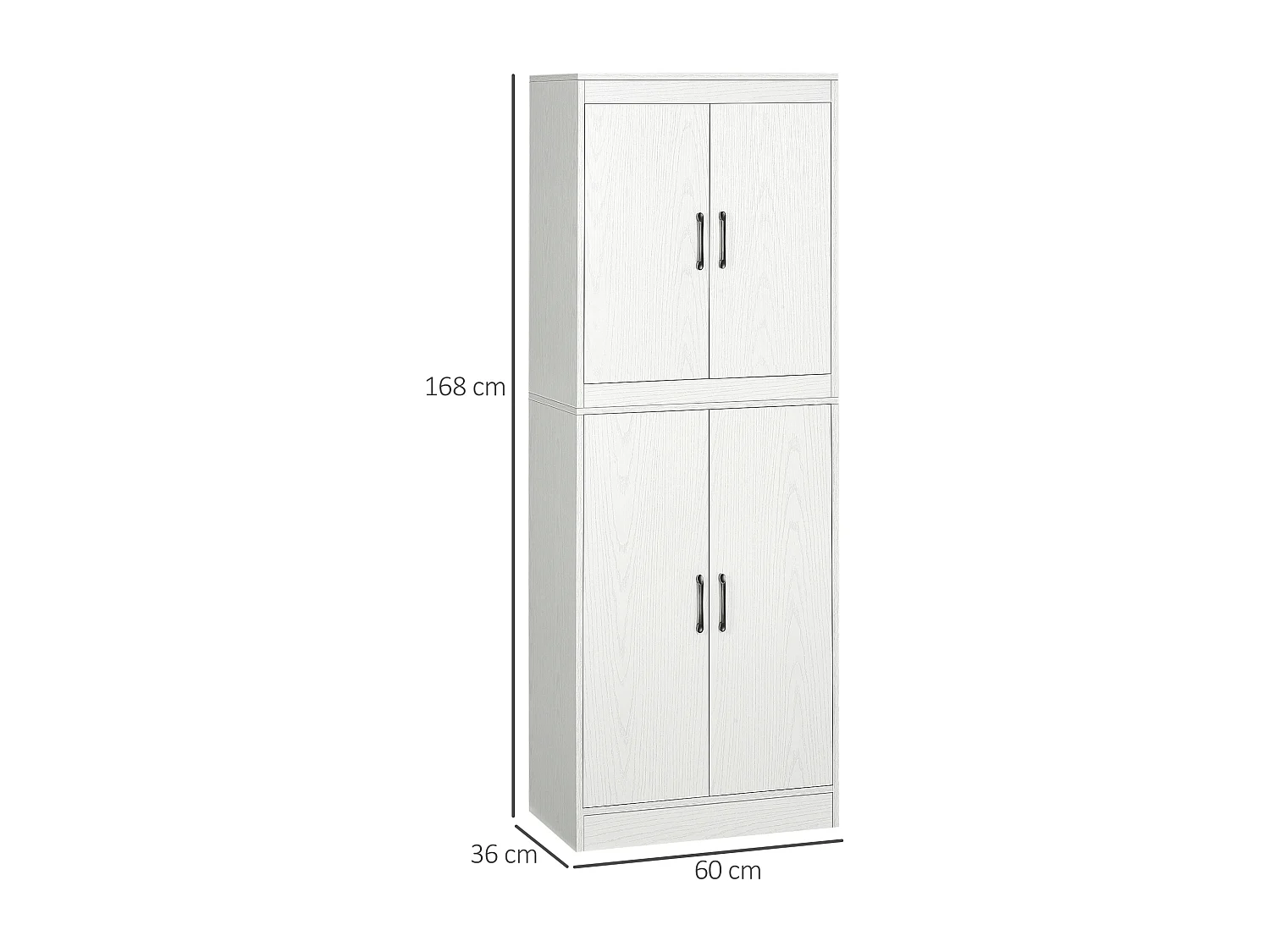 Alacena de cocina blanco 60x36x168 cm HOMCOM