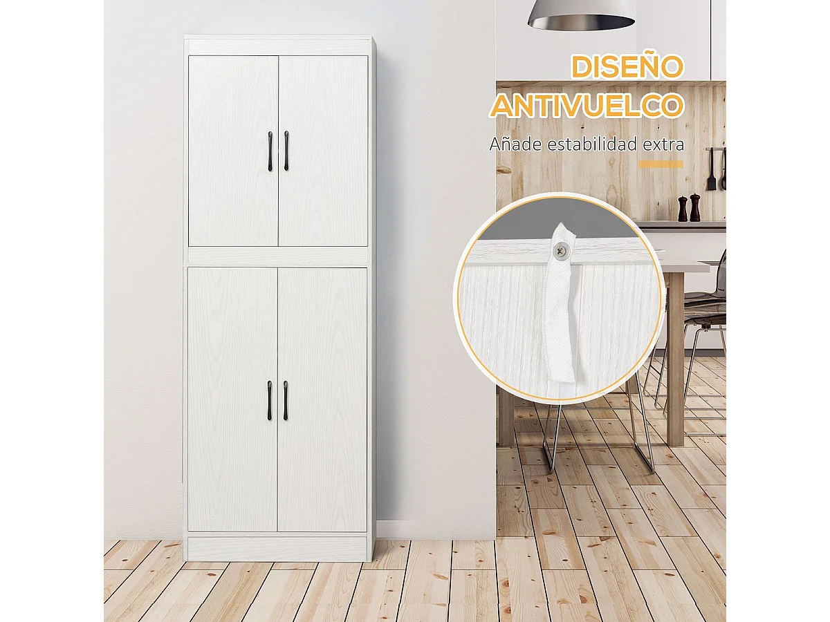 Alacena de cocina blanco 60x36x168 cm HOMCOM