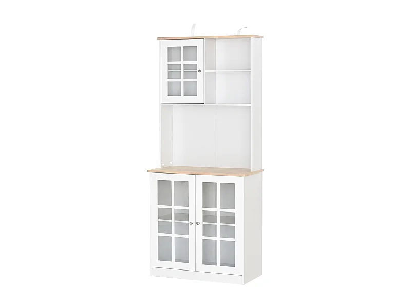 Armario de cocina blanco 80x37x183cm HOMCOM