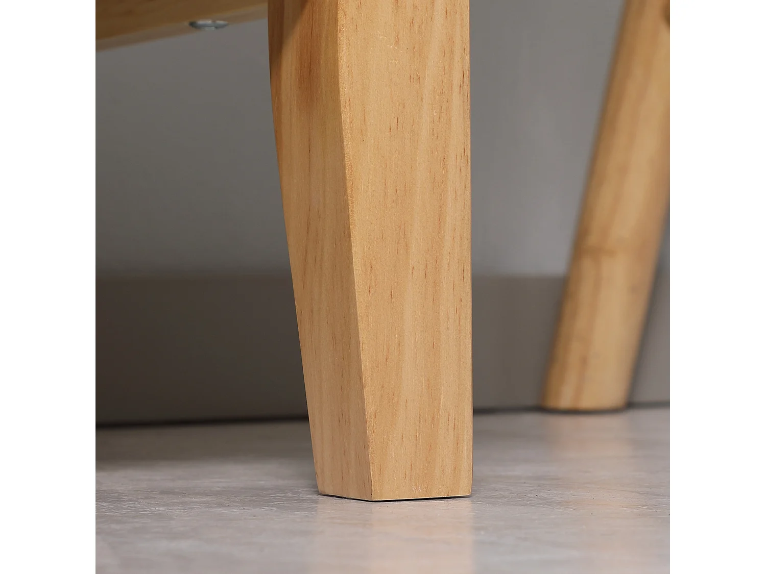 Aparador de cocina madera natural y blanco 90x37x75 cm HOMCOM