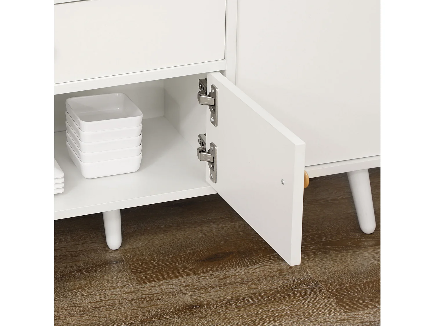 Aparador para microondas blanco 90x30x94 cm HOMCOM