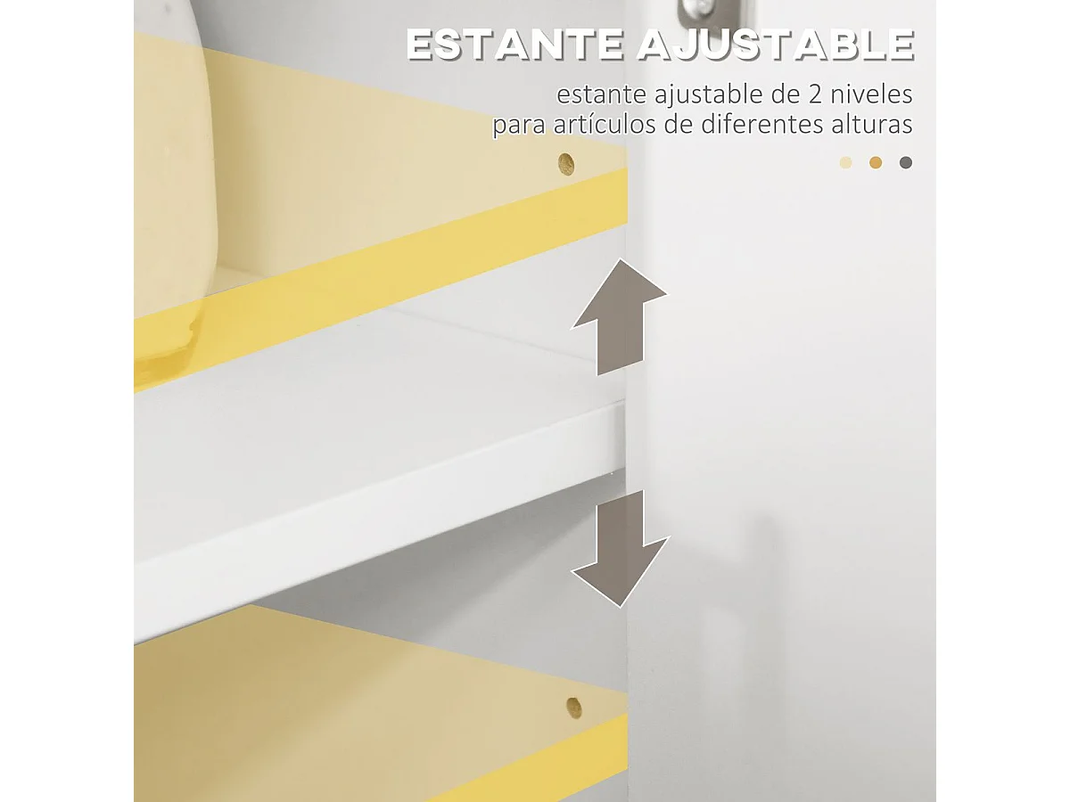 Aparador para microondas blanco 90x30x94 cm HOMCOM