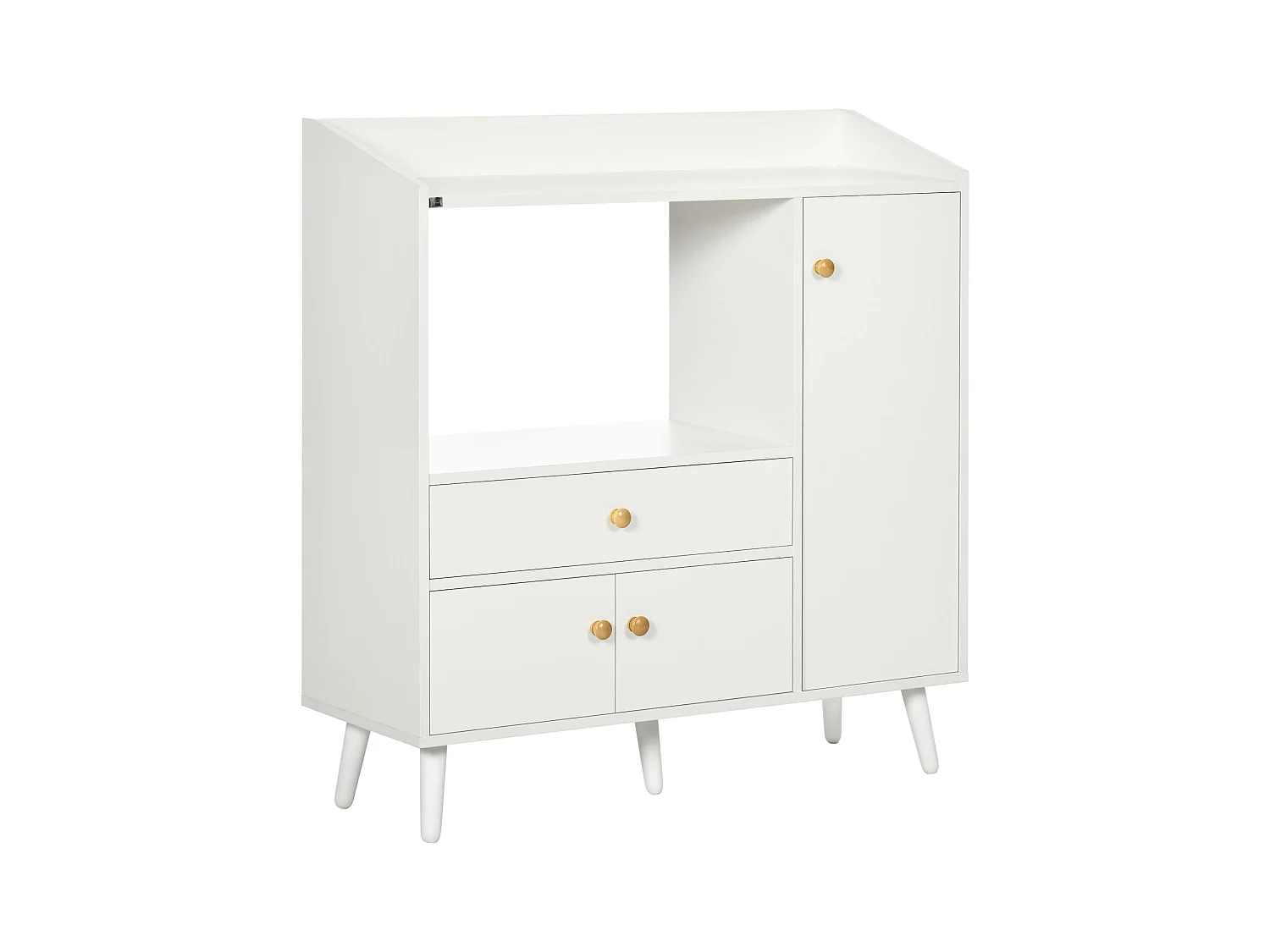 Aparador para microondas blanco 90x30x94 cm HOMCOM