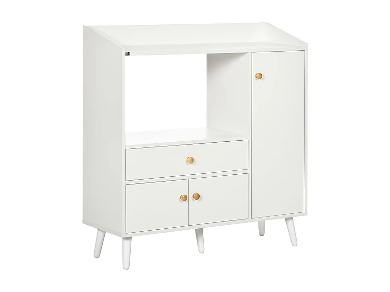 Aparador para microondas blanco 90x30x94 cm HOMCOM