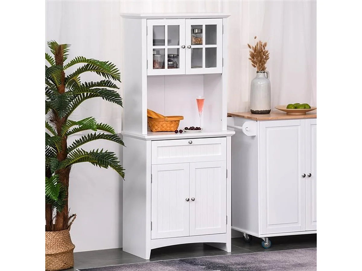 Alacena de cocina blanco 68.6x40x164 cm HOMCOM