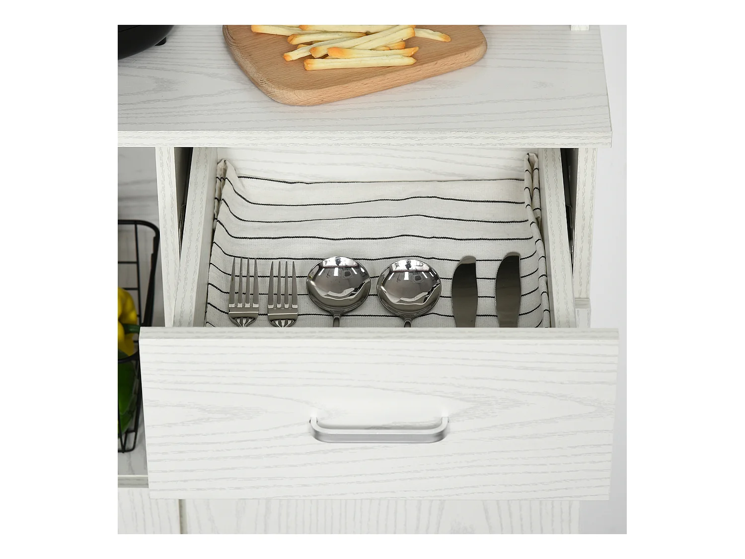 Mueble auxiliar de cocina blanco 71x41x178 cm HOMCOM