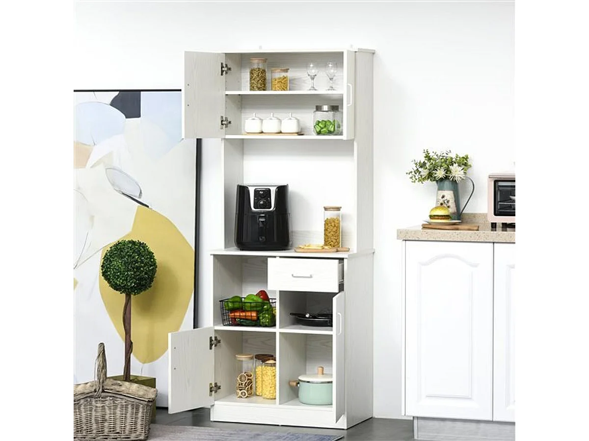 Mueble auxiliar de cocina blanco 71x41x178 cm HOMCOM