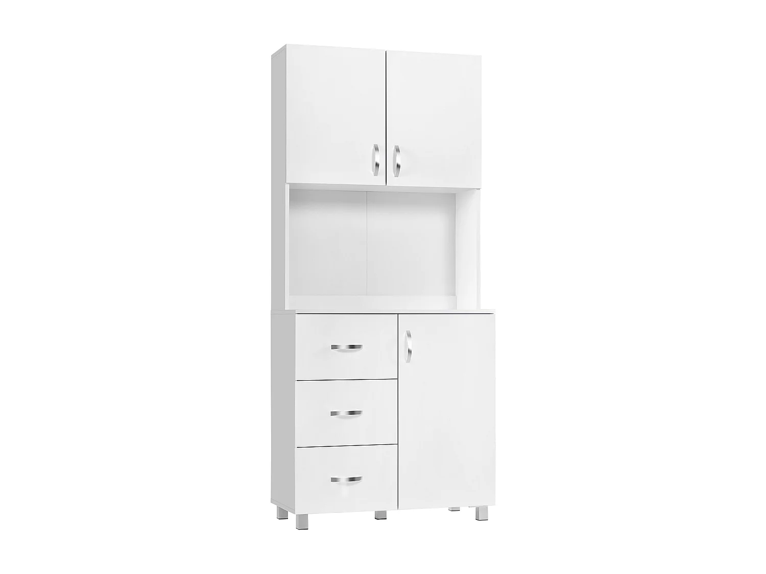 Alacena de cocina blanco 80x39.5x183.5 cm HOMCOM