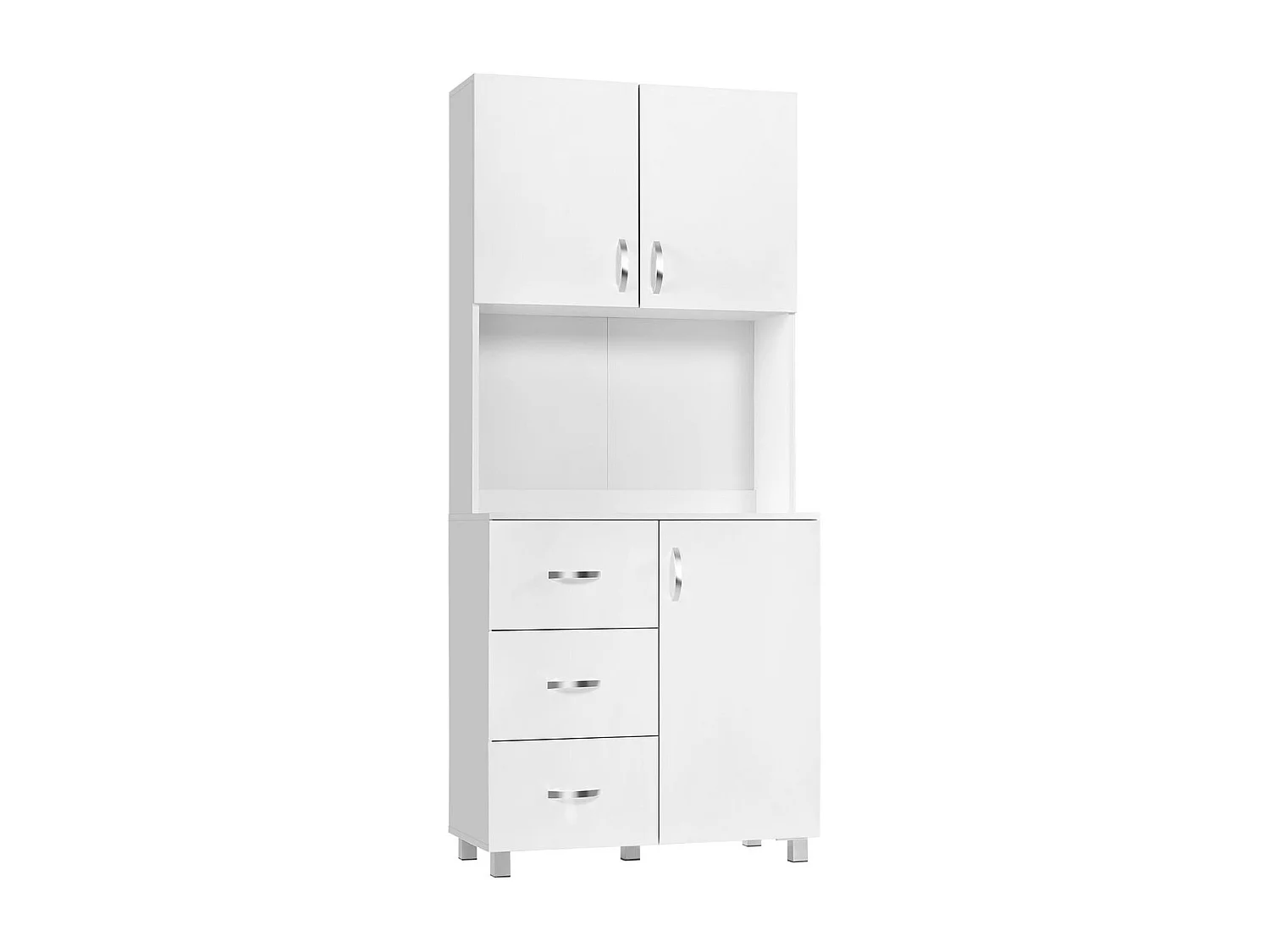 Alacena de cocina blanco 80x39.5x183.5 cm HOMCOM