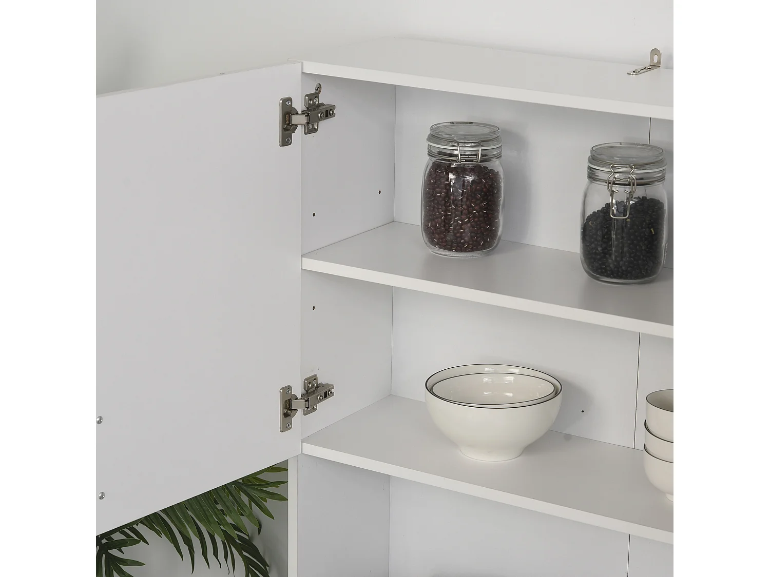 Alacena de cocina blanco 80x39.5x183.5 cm HOMCOM