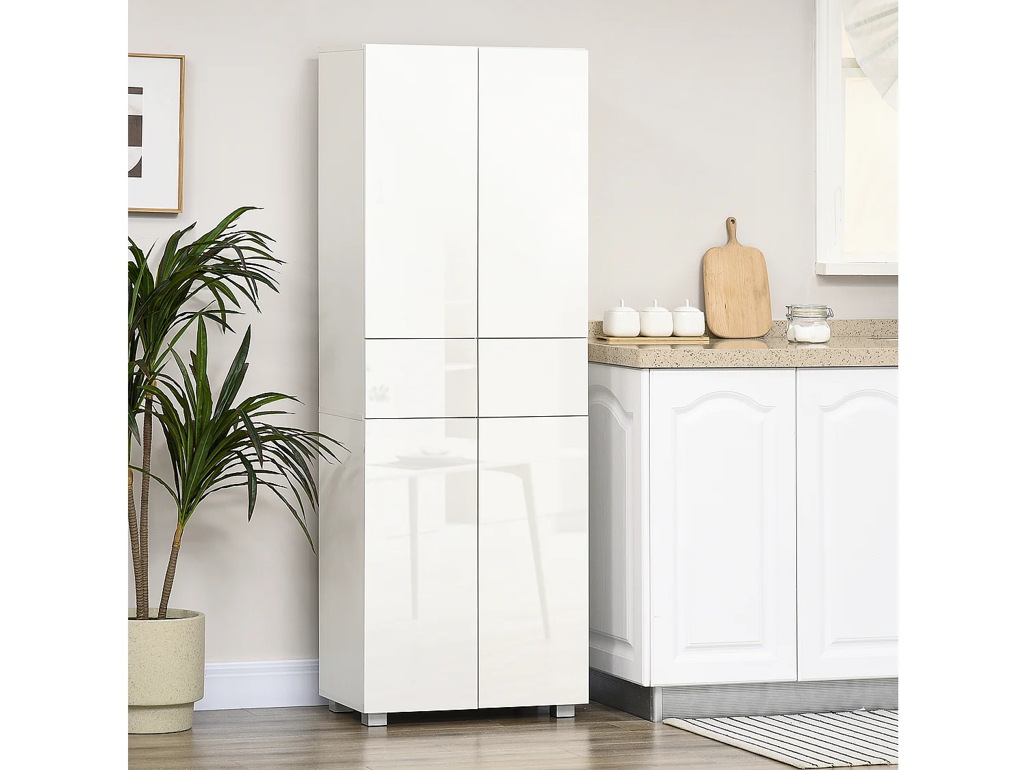 Alacena de cocina blanco 60x35x170 cm HOMCOM