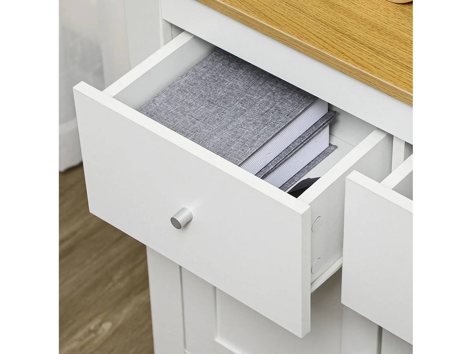 Aparador blanco 78x35x80 cm HOMCOM