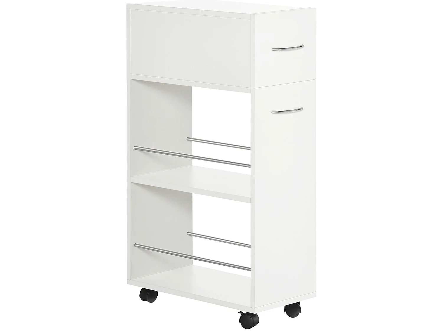 Carrito de cocina blanco 25x50x85 cm HOMCOM