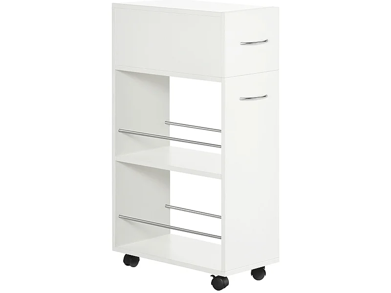 Carrito de cocina blanco 25x50x85 cm HOMCOM