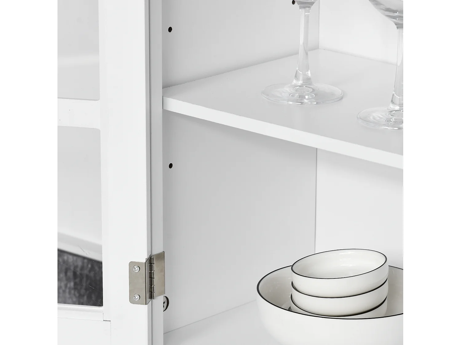 Mueble auxiliar de cocina blanco 68x39.5x170 cm HOMCOM