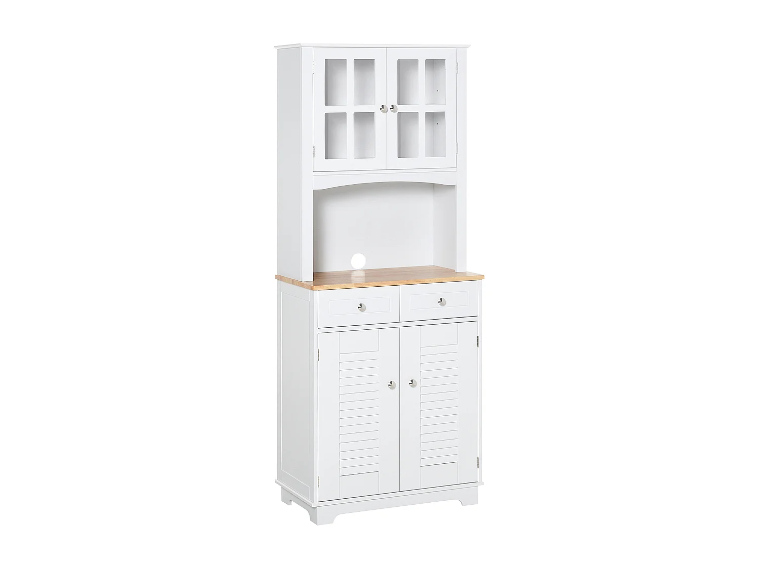 Mueble auxiliar de cocina blanco 68x39.5x170 cm HOMCOM