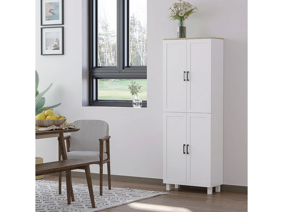 Alacena de cocina blanco 60x30x170.5 cm HOMCOM