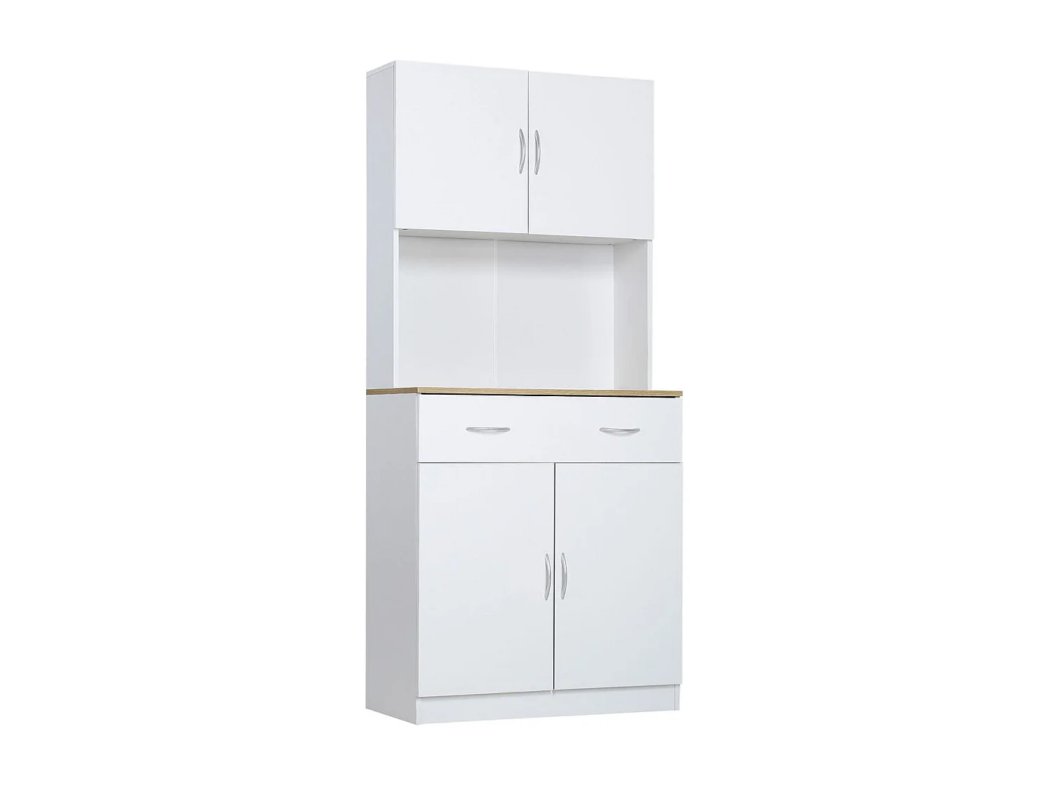 Armario alacena de cocina blanco 80x40x180 cm HOMCOM