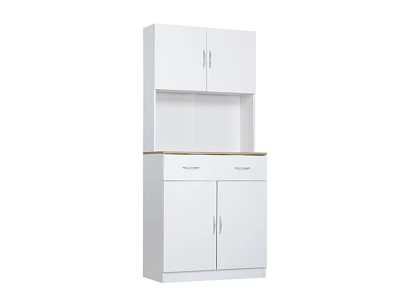 Armario alacena de cocina blanco 80x40x180 cm HOMCOM