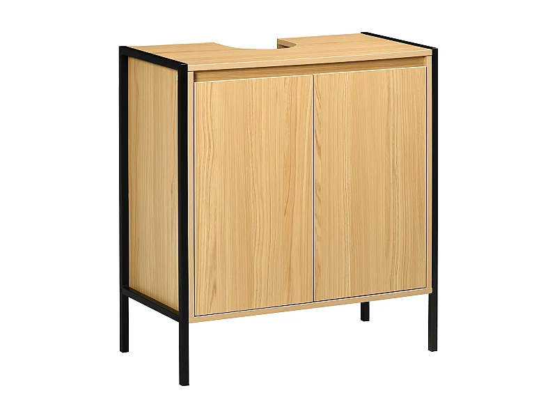 Armario de baño roble 60x30x62.5 cm kleankin