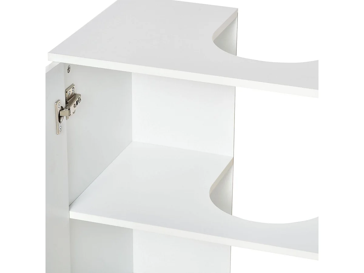 Mueble para debajo del lavabo blanco 60x30x60.5 cm kleankin