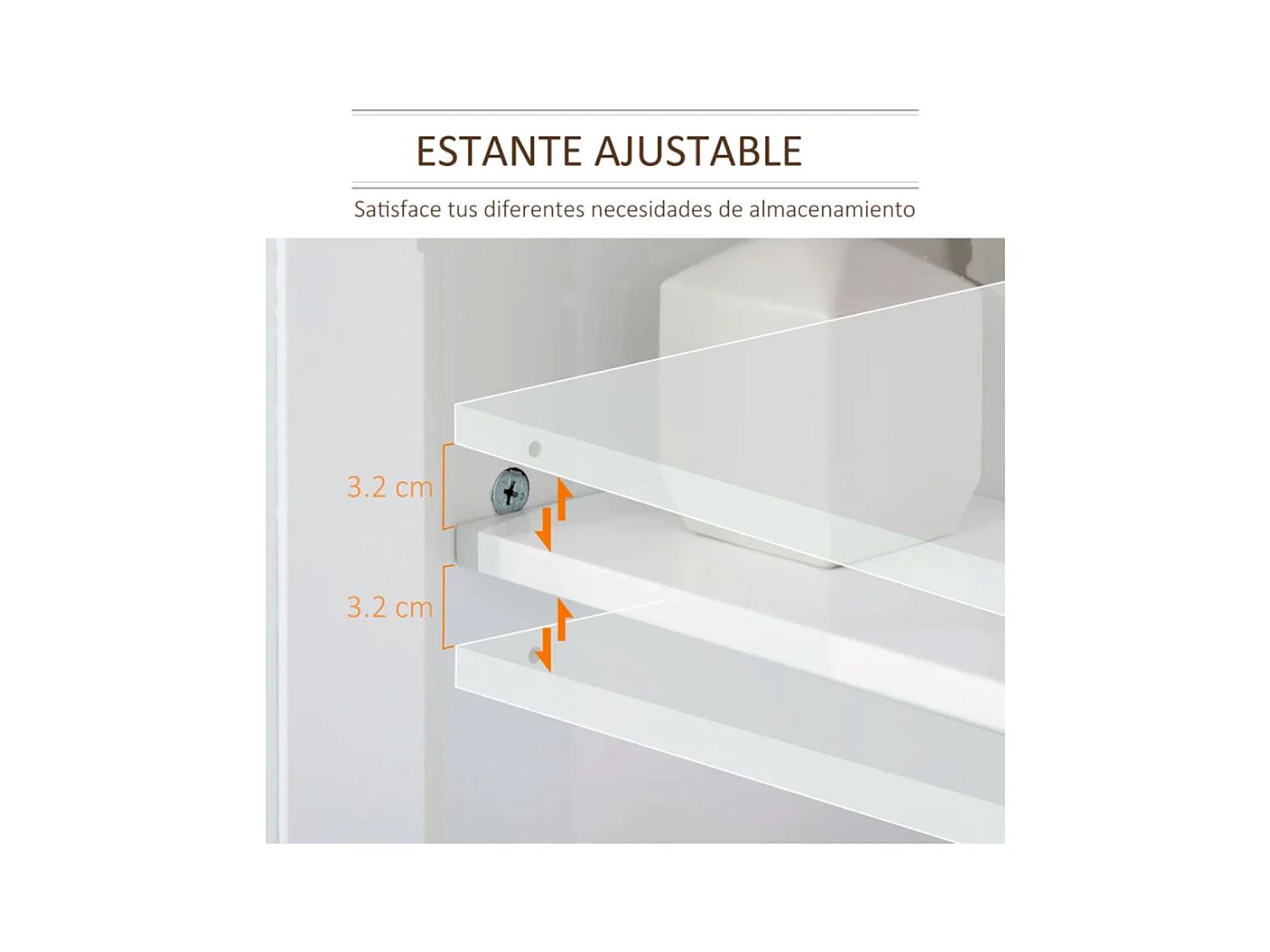 Armario de baño blanco 60x30x60 cm kleankin