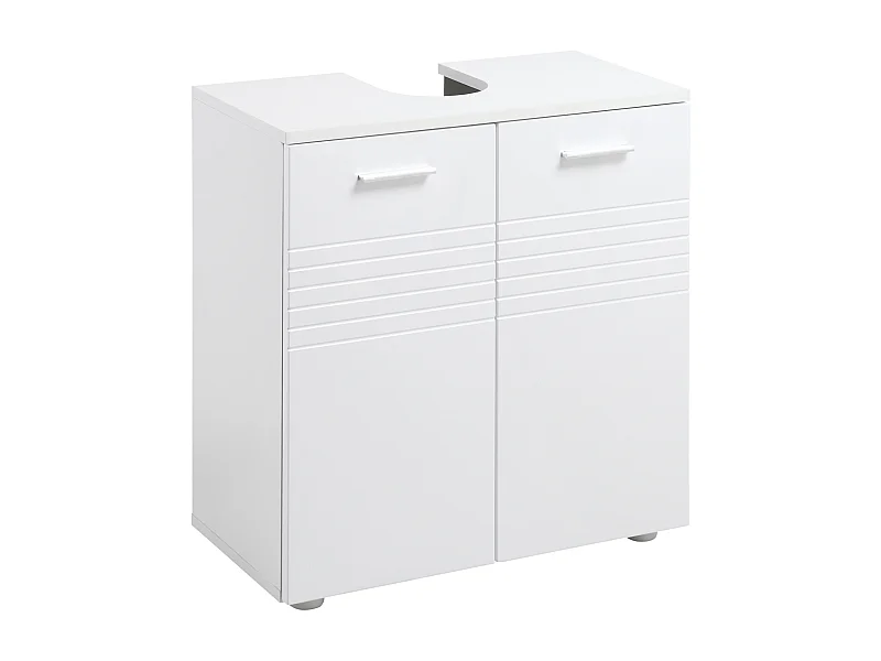 Mueble para debajo del lavabo blanco 60x30x62.5 cm kleankin