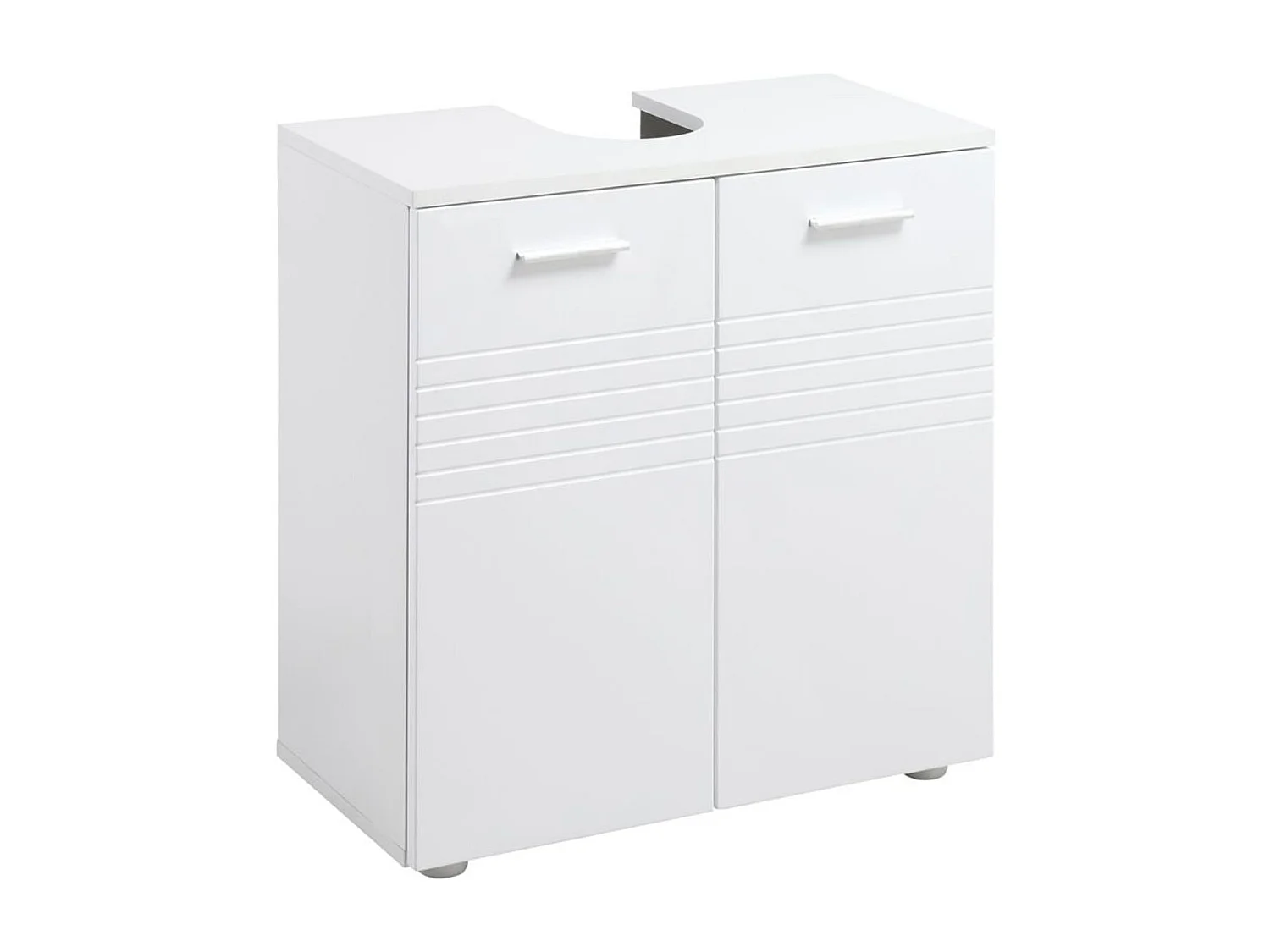 Mueble para debajo del lavabo blanco 60x30x62.5 cm kleankin