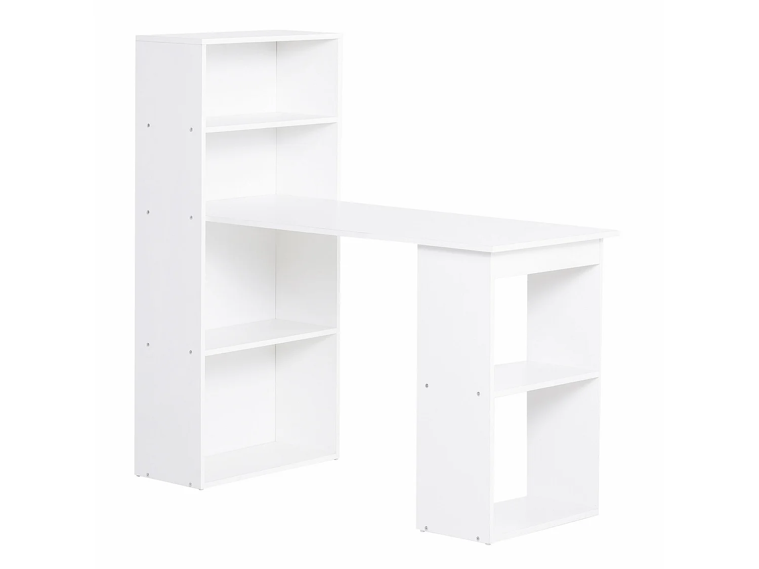 Mesa con estantería blanco 120x55x120cm HOMCOM