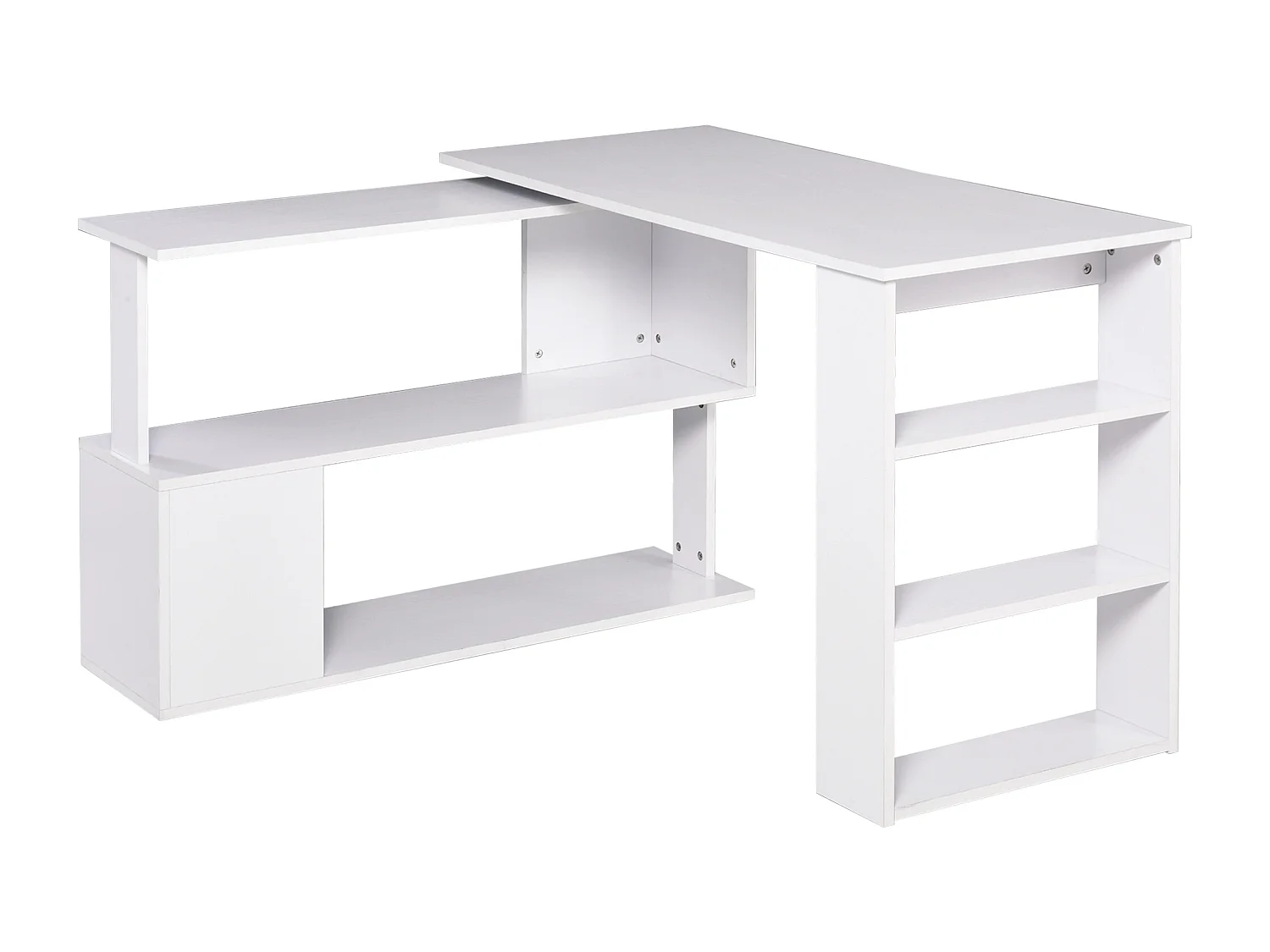 Mesa de ordenador blanco 120x110x74.5 cm HOMCOM