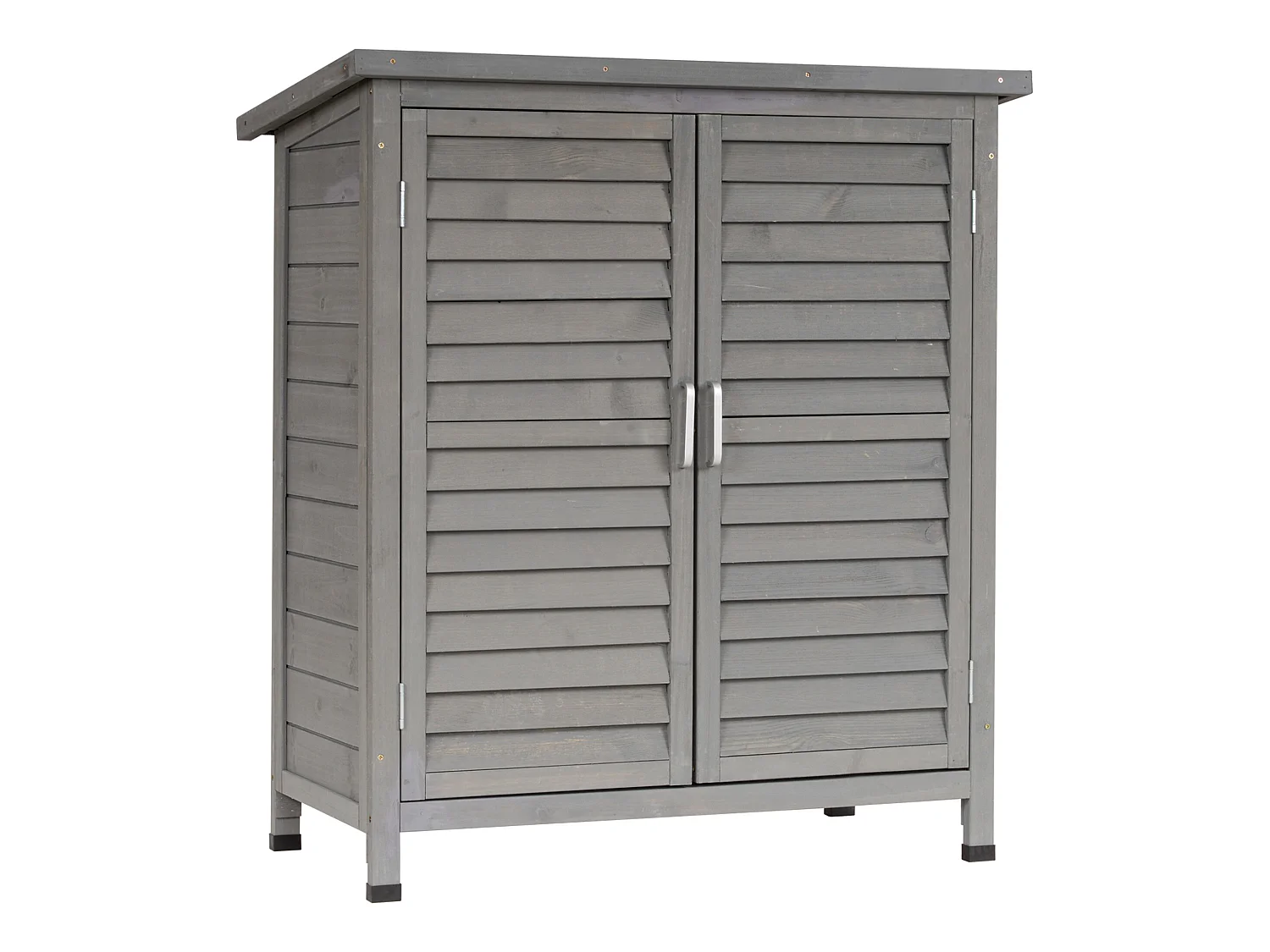 Caseta de jardín gris 87x46.5x96.5 cm Outsunny