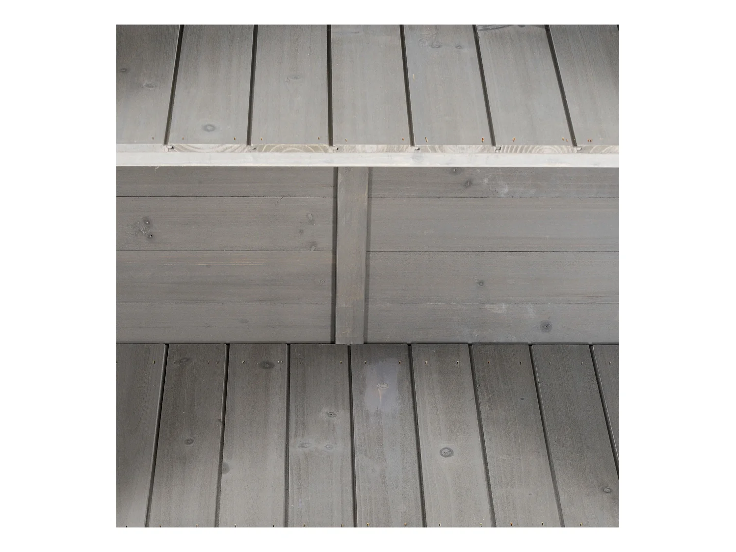 Caseta de jardín gris 87x46.5x96.5 cm Outsunny