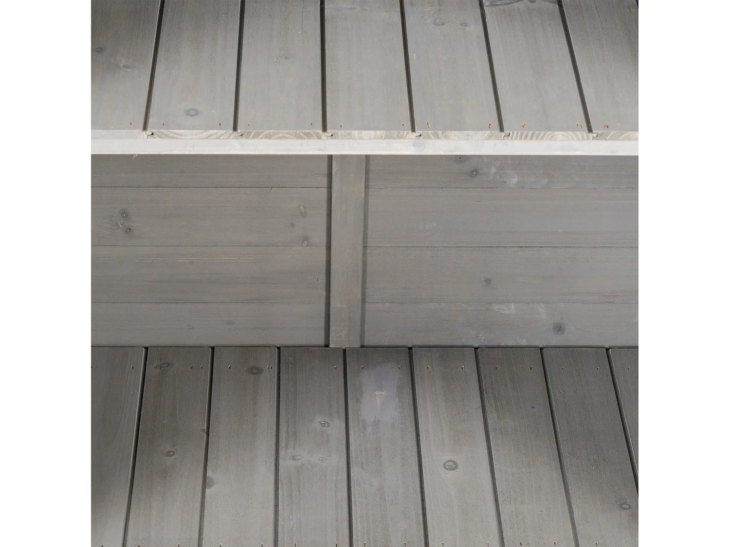 Caseta de jardín gris 87x46.5x96.5 cm Outsunny