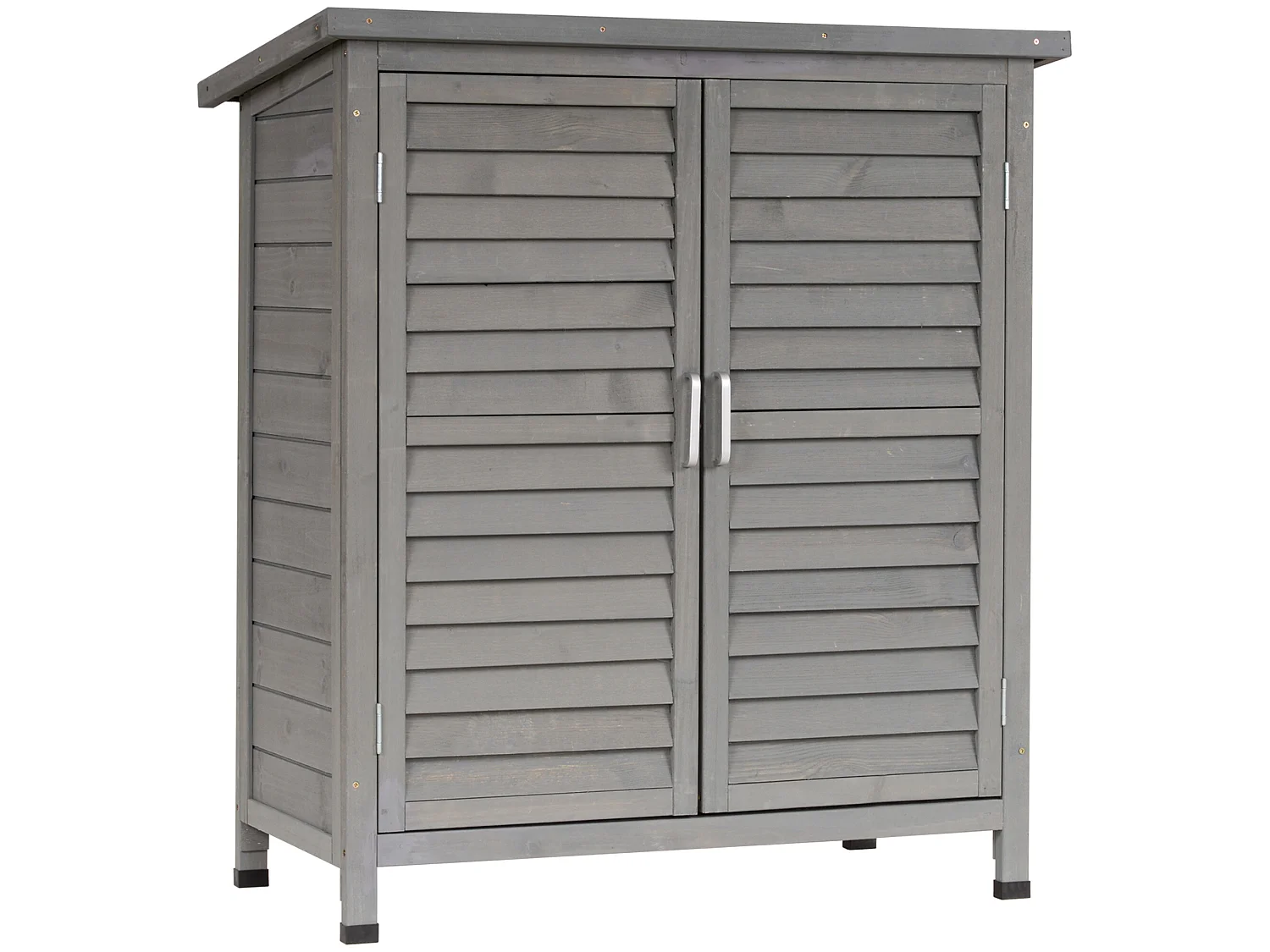 Caseta de jardín gris 87x46.5x96.5 cm Outsunny