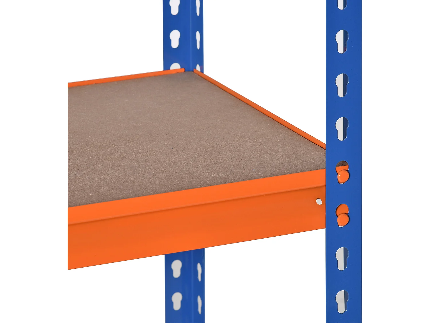 Estantería metálica de almacenaje naranja 80x40x182 cm HOMCOM