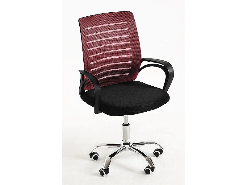 Silla de Oficina Visi en Rojo - Máxima Ergonomía - Ideal para Escritorio y Gaming
