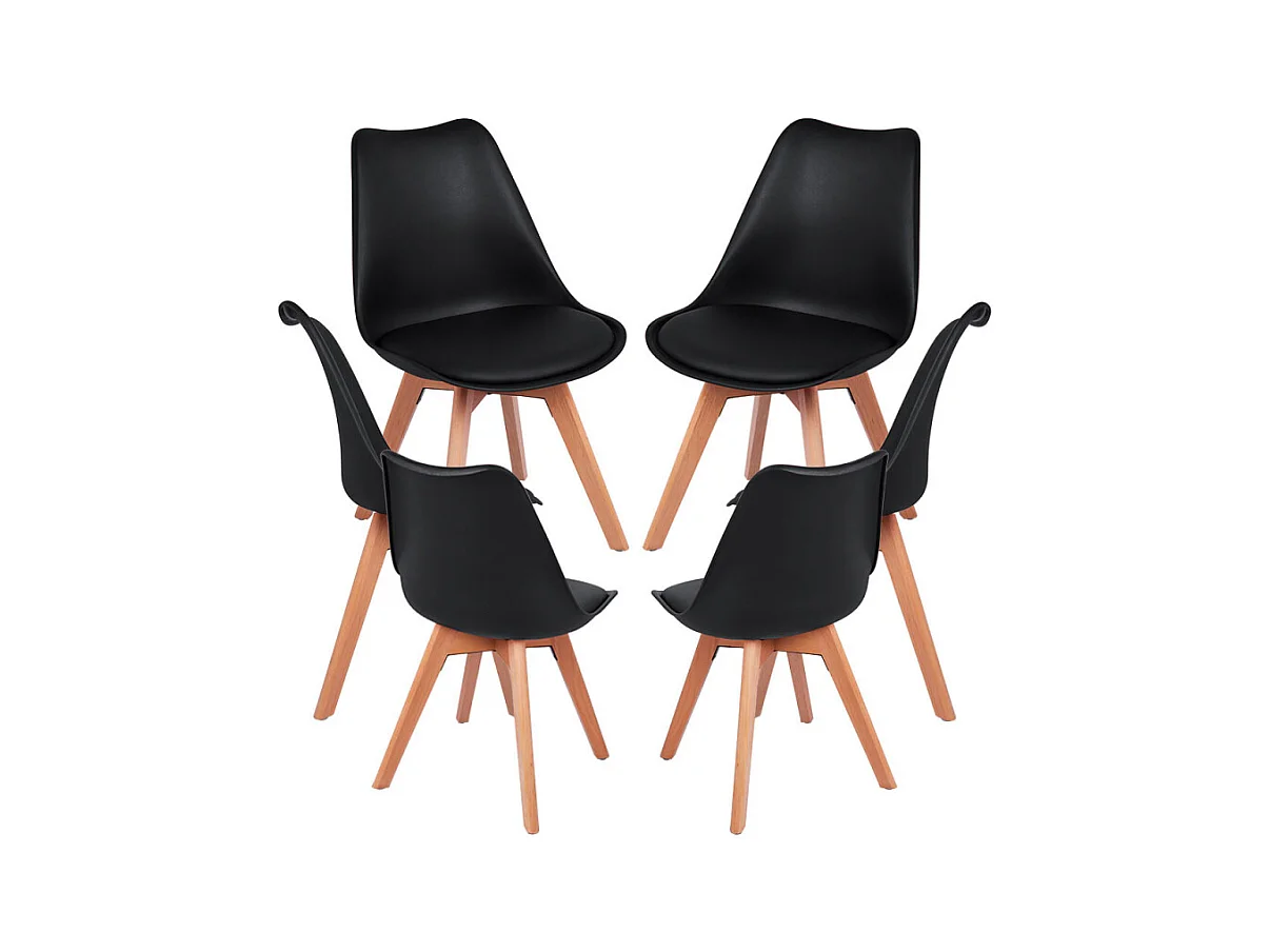 Packs Sillas Comedor - Pack 6 Sillas Synk Basic - Negro