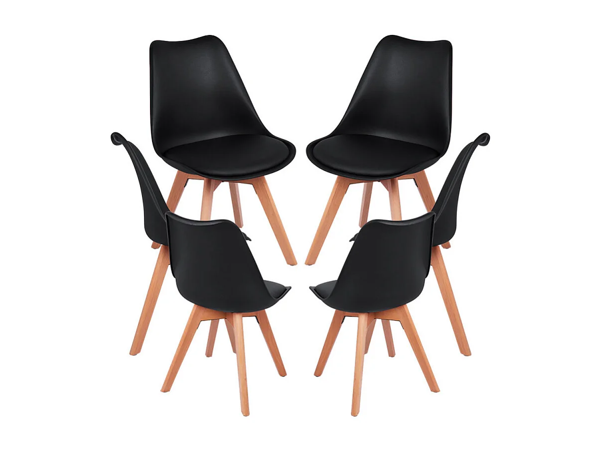 Packs Sillas Comedor - Pack 6 Sillas Synk Basic - Negro