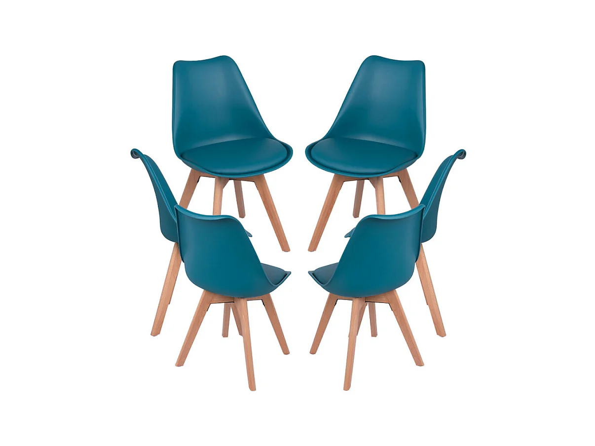Packs Sillas Comedor - Pack 6 Sillas Synk Basic - Verde azulado