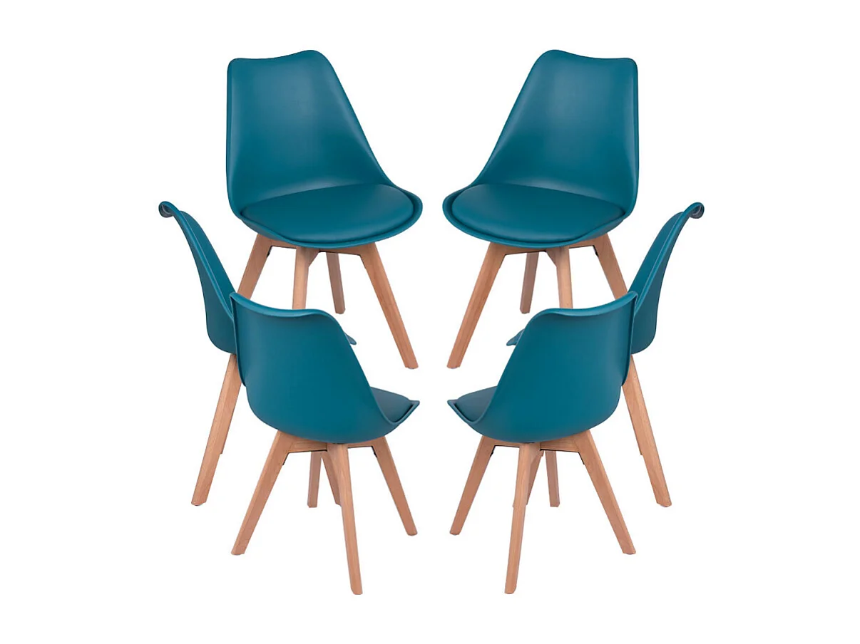 Packs Sillas Comedor - Pack 6 Sillas Synk Basic - Verde azulado