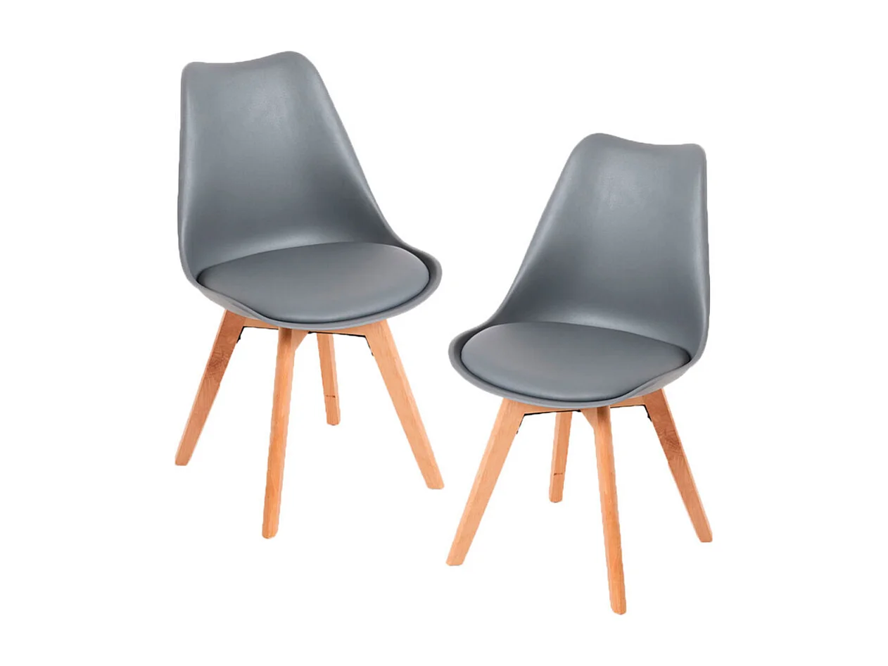 Packs Sillas Comedor - Pack 2 Sillas Synk Basic - Gris oscuro